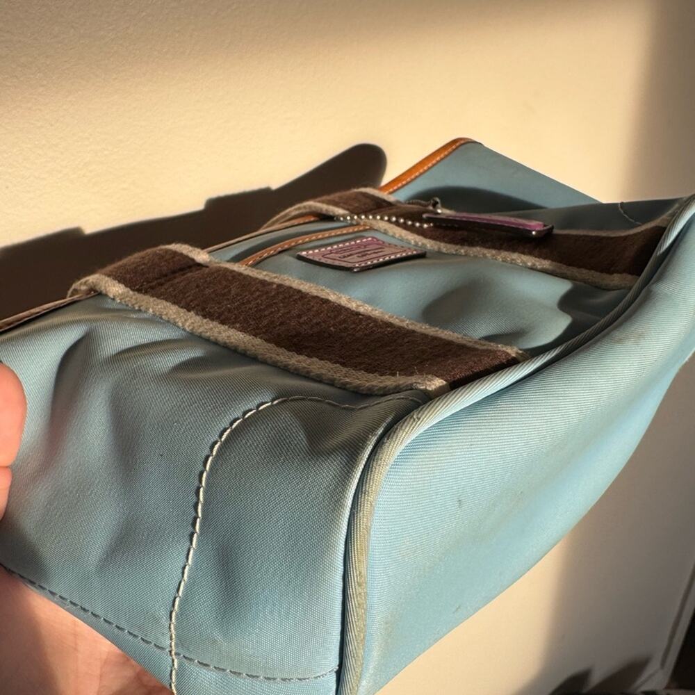 Coach Vintage Mini Hampton Bag Tote Y2K Colorblock - Picture 4 of 12